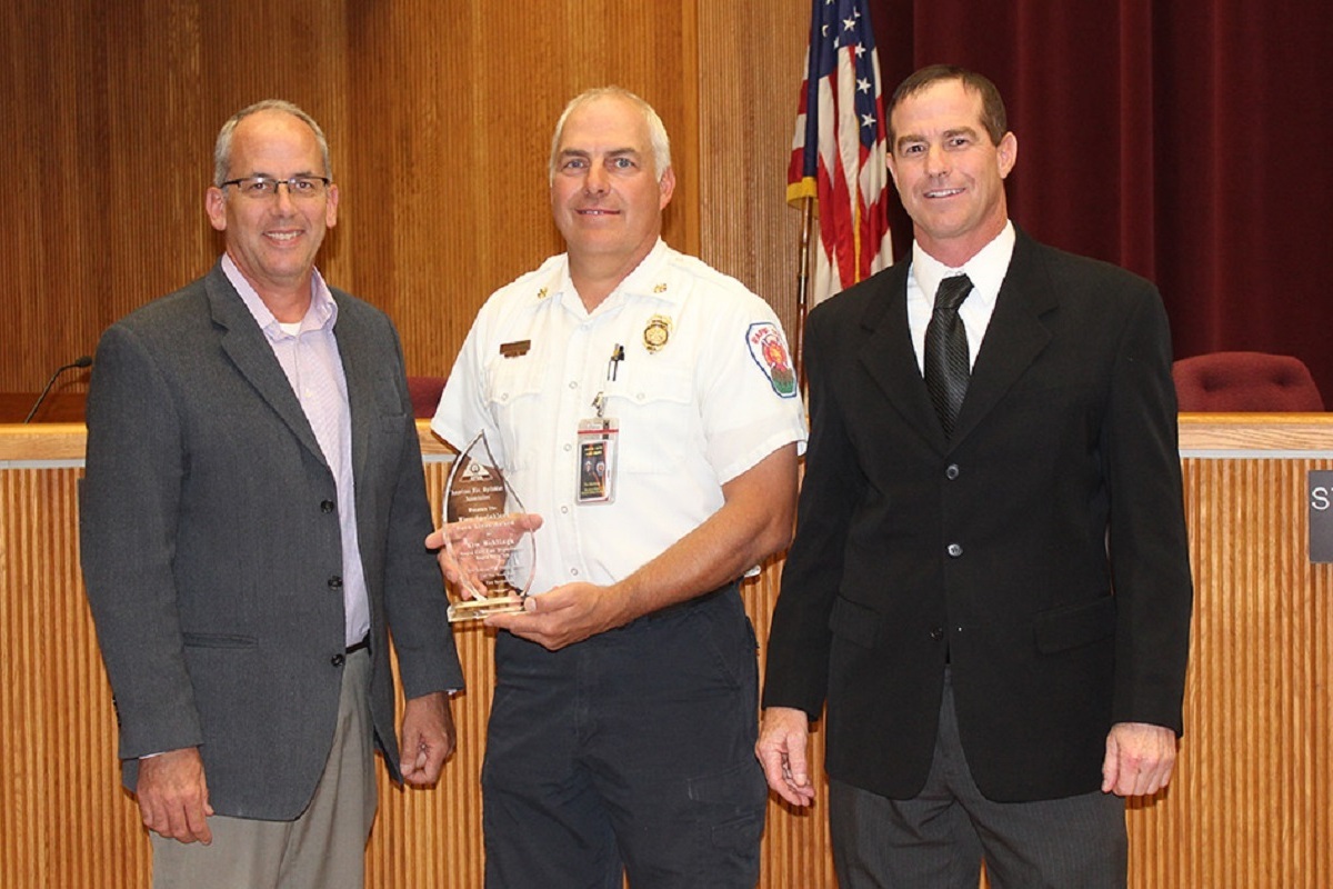 Tim Behlings Receiving Award